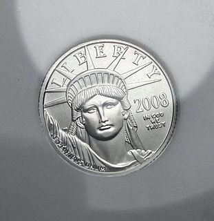 Last Minute! Rare 2008 American $10 Eagle .9995 Platinum 1/10 ozt NGC MS70