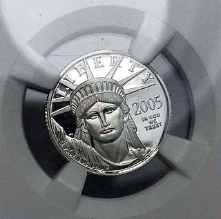 Last Minute! Rare 2005-W American $10 Eagle .9995 Platinum 1/10 ozt NGC PF70 Ultra Cameo