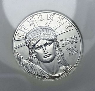 Last Minute! Rare 2008 American $50 Eagle .9995 Platinum 1/2 ozt NGC MS70