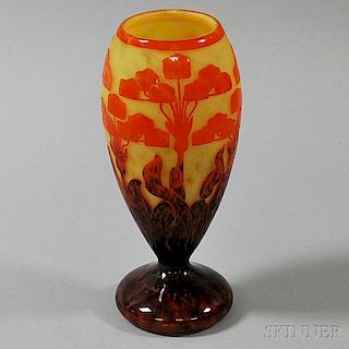 Le Verre Francais Art Glass Vase