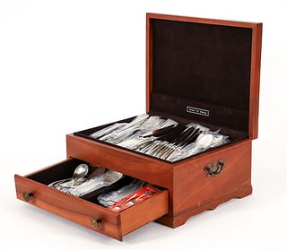 75 Pc. Wallace Sterling Flatware Set in Lined Storage Box 