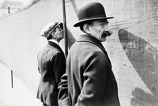 Henri Cartier-Bresson photograph Man Looking Brussels 