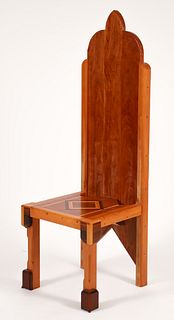 George Barnhart Studio Craft Tradition Throne Chair