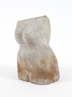 Glen Davis Female Torso Stone Sculpture