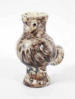 Picasso 1969 Madoura glazed earthenware Chouette (Owl)