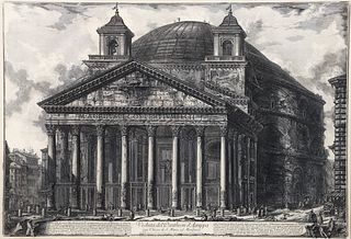Piranesi Etching of The Pantheon from Views of Rome