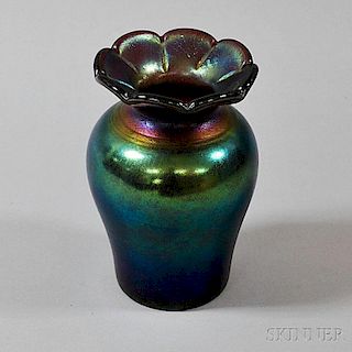 Imperial Iridescent Art Glass Vase