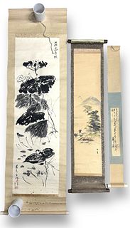 (3) Vintage Japanese Scrolls (A)