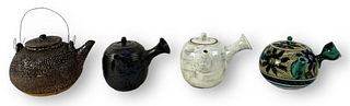 (4) Vintage Japanese Ceramic Teapots
