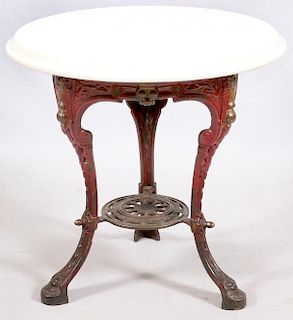 IRON & MARBLE TABLE