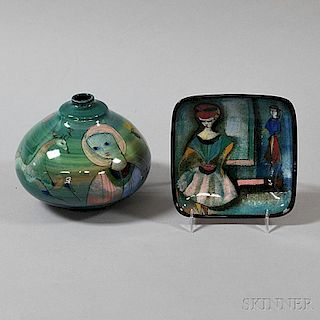 Two Pieces of Pillin Pottery