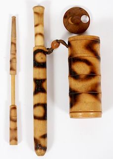 JAPANESE WOOD PIPE CASE