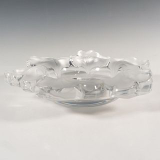 Lalique Crystal Bowl, Capucines or Nasturtium Pattern