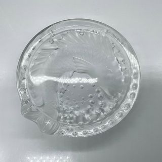 Lalique France Crystal Art Deco Koi Fish Bowl