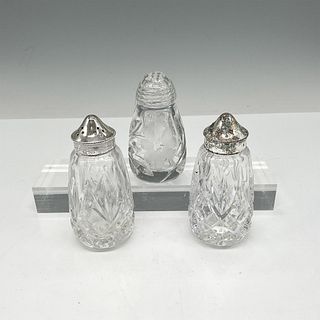 3pc Glass and Silver Shaker Set