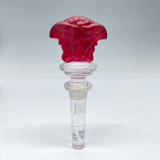Rosenthal Versace Medusa Head Bottle Stopper, Red