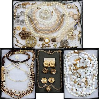 COSTUME JEWELRY LOT INCLUDES WEISS GIVENCHY DIOR