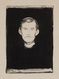 EDVARD MUNCH (1863-1944) - Self-Portrait