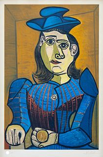 PABLO PICASSO after (1881‑1973) - Buste de Femme au Chapeau Bleu (Dora Maar)