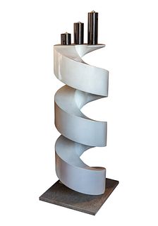 Kenneth Nelson (American, 1932-2022) 'An Offering' Metal Sculpture