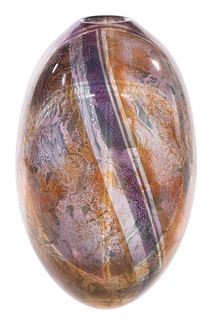 Kevin Gray (Canadian, 20th Century) Art Glass Vase