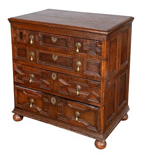 English Charles II Style Oak Chest of Drawers