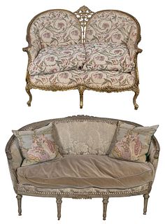 French Louis XV Style Settees