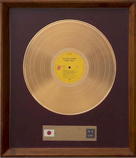 ROLLING STONES GOLD RECORD AWARD, EMI JAPAN AWARD PRESENTED TO EARL MCGRATH FOR THE ROLLING STONES ALBUM AND SINGLE SOME GIRL