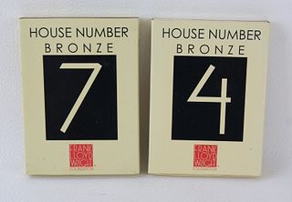 FRANK LLOYD WRIGHT FOUNDATION HOUSE NUMBERS