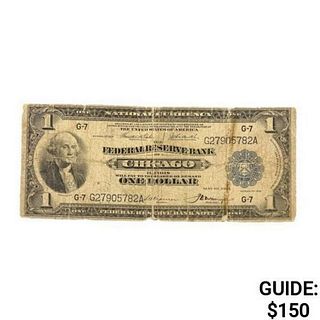 1918 $1 LG Fed Res Bank of Chicago Note