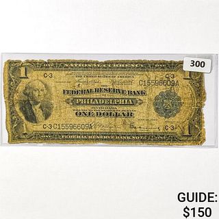 1914 $1 US LG Philadelphia, PA Fed Res Note
