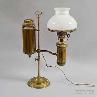 Brass Single Student Lamp