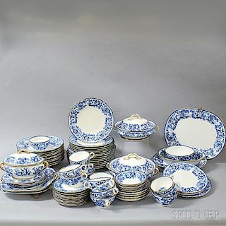 Approximately Eighty Pieces of Blue and White Claremont Pattern Mintons Tableware.