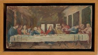 ATTRIBUTED TO JOHN JAMES (b. 1947): THE LAST SUPPER