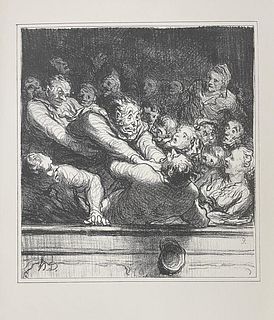 Honore Daumier - Literary Discussion In the Second Gallery