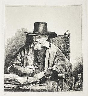 Rembrandt van Rijn (after) - Le Docteur Arnoldus Tholnx