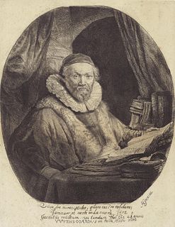 Rembrandt van Rijn (after) - Jan Uytenbogaert Preacher of the Remonstrants