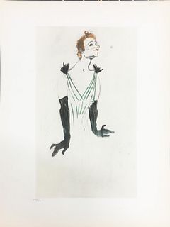 Henri Toulouse Lautrec (After) - Yvette Guilbert XXVII