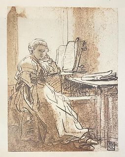Rembrandt van Rijn (After) - Saskiam Sitting by a Window