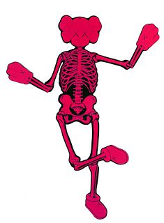 KAWS - Companion Skeleton (Large Pink)