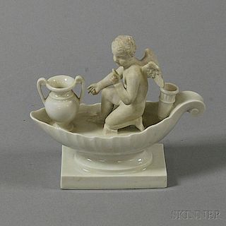 Porcelain Figural Inkwell