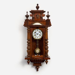 Antique Hamburg American Clock Co. Wall Clock 