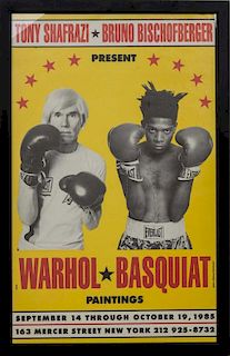 ANDY WARHOL (1928-1987) AND JEAN-MICHEL BASQUIAT (1960-1988): WARHOL-BASQUIAT PAINTINGS POSTER