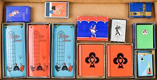 COLLECTION OF  NOVELTY BRIDGE GAME SCORE PADS & MORE