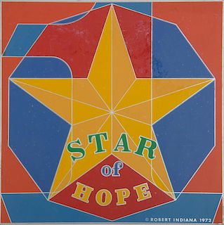 ROBERT INDIANA (b. 1928): STAR OF HOPE: TWO PLAQUES
