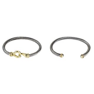 14K and Sterling Cuff Bangles