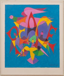 CHAIM GROSS (1904-1991): PEACE: DRAWING AND FIFTY-FOUR PLAQUES