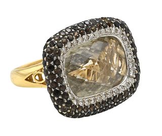 18K Yellow Gold Cocktail Ring
