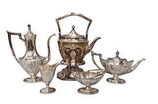 Gorham Five Piece Sterling Silver Tea and Coffee Set