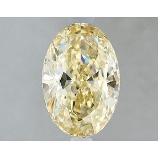 1.84 ct, Intense Yellow/VS1, Oval cut IGI Graded Lab Grown Diamond